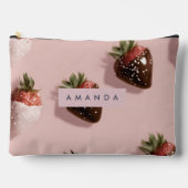 Gepersonaliseerde Schattigee Roze Chocolade-gedoop Etui (Voorkant)