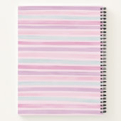 Gepersonaliseerde Schattigee roze cupcake Notitieboek (Achterkant)