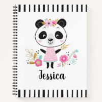 Gepersonaliseerde Schattigee roze panda