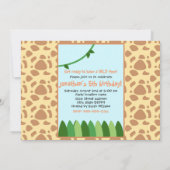 Gepersonaliseerde Schattigee Safari Verjaardag Kaart (Achterkant)