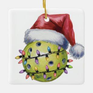 Gepersonaliseerde Schattigee Santa's Favoriete Pic Keramisch Ornament