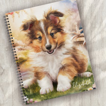 Gepersonaliseerde Schattigee Sheltie Puppy Dog