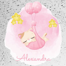 Gepersonaliseerde Schattigee Sleeping Pink Kitty C
