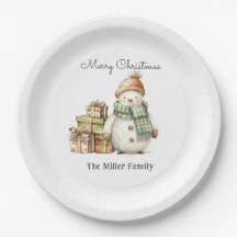 Gepersonaliseerde Schattigee sneeuwman & kerstcade