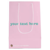 Gepersonaliseerde Schattigee Snoep Gift Bag Medium Cadeauzakje (Achterkant)