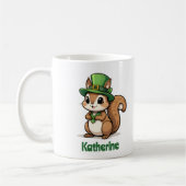 Gepersonaliseerde Schattigee St. Patrick's Day Eek Koffiemok (Links)