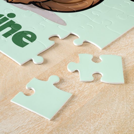 Gepersonaliseerde Schattigee St. Patrick's Day Eek Legpuzzel (Zijkant)