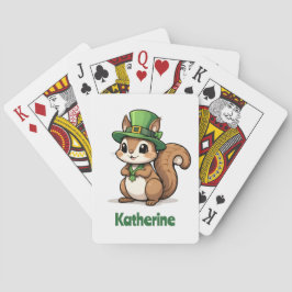 Gepersonaliseerde Schattigee St. Patrick's Day Eek Pokerkaarten