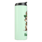 Gepersonaliseerde Schattigee St. Patrick's Day Eek Thermosbeker (Gedraaid links)