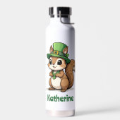 Gepersonaliseerde Schattigee St. Patrick's Day Eek Waterfles (Links)