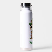 Gepersonaliseerde Schattigee St. Patrick's Day Eek Waterfles (Voorkant)