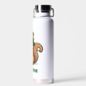 Gepersonaliseerde Schattigee St. Patrick's Day Eek Waterfles (Achterkant)