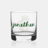 Gepersonaliseerde Schattigee St. Patrick's Day Eek Whisky Glas (Achterkant)