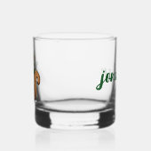 Gepersonaliseerde Schattigee St. Patrick's Day Eek Whisky Glas (Links)