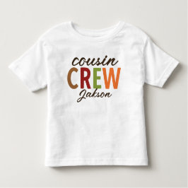 Gepersonaliseerde Schattigee Thanksgiving neef Cre Kinder Shirts