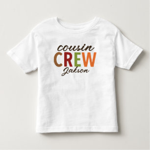 Gepersonaliseerde Schattigee Thanksgiving neef Cre Kinder Shirts