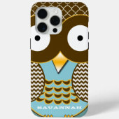 Gepersonaliseerde Schattigee Uil Moorse Tegel en Z Case-Mate iPhone Case (Achterkant)