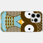 Gepersonaliseerde Schattigee Uil Moorse Tegel en Z Case-Mate iPhone Case (Achterkant (horizontaal))