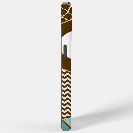 Gepersonaliseerde Schattigee Uil Moorse Tegel en Z Case-Mate iPhone Case (Achterkant / Rechts)