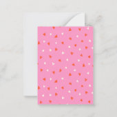 Gepersonaliseerde Schattigee Valentijnse Kaart van Notitiekaartje (Achterkant)