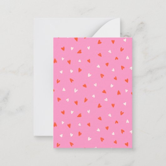 Gepersonaliseerde Schattigee Valentijnse Kaart van Notitiekaartje (Achterkant)