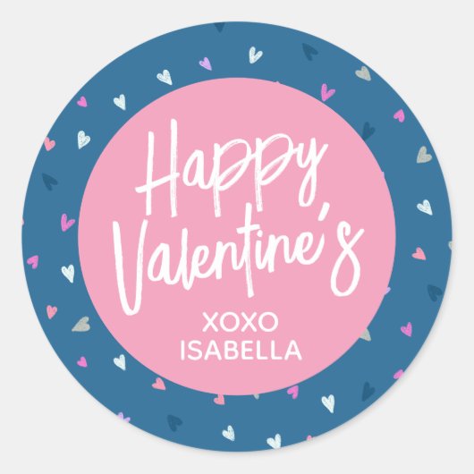 Gepersonaliseerde Schattigee Valentijnse Sticker (Voorkant)