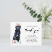 Gepersonaliseerde Schattigee Verpleegkunde Dank u  Feestdagenkaart (Staand voorkant)