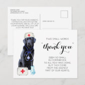 Gepersonaliseerde Schattigee Verpleegkunde Dank u Feestdagenkaart (Voorkant / Achterkant)