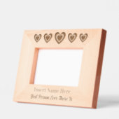 Gepersonaliseerde Schattigee vijf harten Gegraveerde Lijstjes (Links)