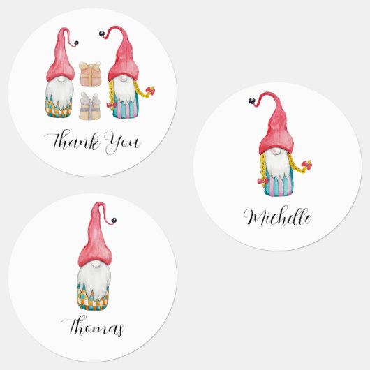 Gepersonaliseerde Schattigee Vintage Kerstcadeau G Labels (Groep)