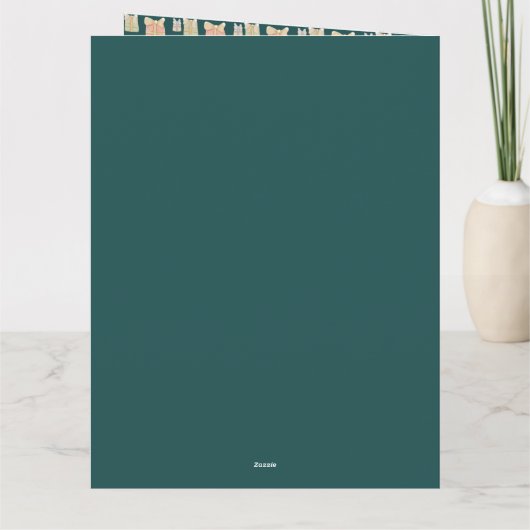 Gepersonaliseerde Schattigee vintage kerstcadeaus Kaart (Achterkant)