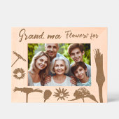 Gepersonaliseerde Schattigee voorjaarsbloemen Gegraveerde Lijstjes