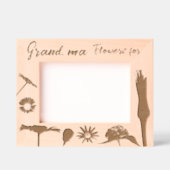 Gepersonaliseerde Schattigee voorjaarsbloemen Gegraveerde Lijstjes (Voorkant)