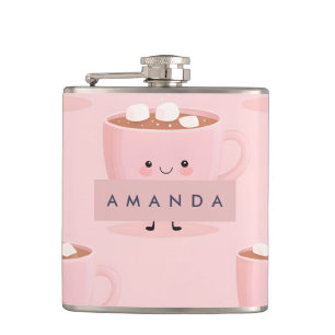 Gepersonaliseerde Schattigee warme cacao met marsh Heupfles