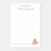 Gepersonaliseerde Schattigee Waterverf Een notitie Post-it® Notes (Voorkant)