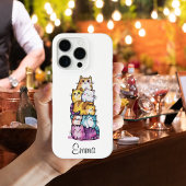 Gepersonaliseerde Schattigee Waterverf katten, min Case-Mate iPhone Case