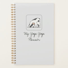 Gepersonaliseerde Schattigee Yoga Dog voor Dog & Y Planner