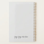 Gepersonaliseerde Schattigee Yoga Dog voor Dog & Y Planner (Achterkant)