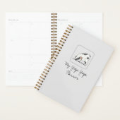 Gepersonaliseerde Schattigee Yoga Dog voor Dog & Y Planner (Display)