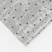 Gepersonaliseerde schedel- en rode rozen fleece deken (Hoek)