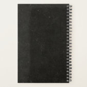 Gepersonaliseerde schedel met vleugels klein 2024 planner (Achterkant)