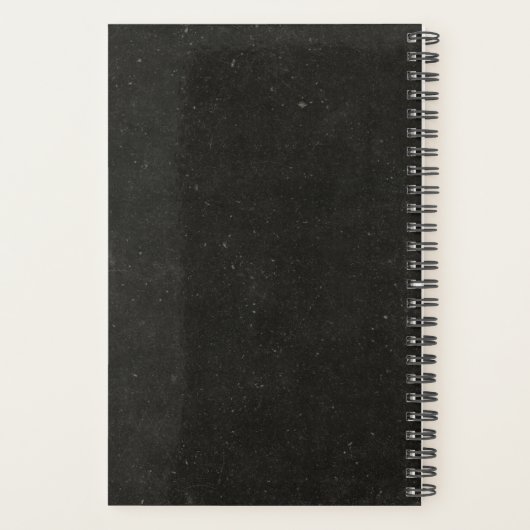 Gepersonaliseerde schedel met vleugels klein 2024 planner (Achterkant)