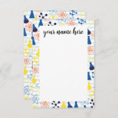 Gepersonaliseerde scheikunde leraar Notitiekaarten (Voorkant / Achterkant)