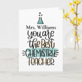 Gepersonaliseerde scheikundige leraar Hartelijk da Kaart (Gele Bloem)