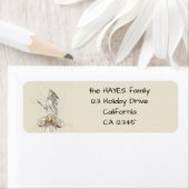 Gepersonaliseerde schets van het beeldje van Athen Etiket (Insitu)