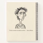 Gepersonaliseerde schetsen en krabbels Notitieboek (Achterkant)