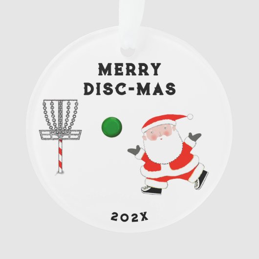 gepersonaliseerde schijf golf collectibel ornament (voorkant)
