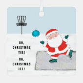 Gepersonaliseerde Schijf met kerstcadeautjes 2022 Metalen Ornament (Voorkant)