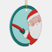 gepersonaliseerde schijf voor golf keramisch ornament (Rechts)