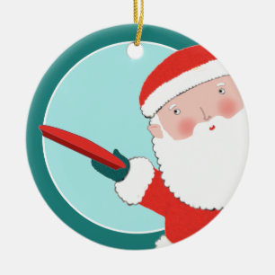 gepersonaliseerde schijf voor golf keramisch ornament